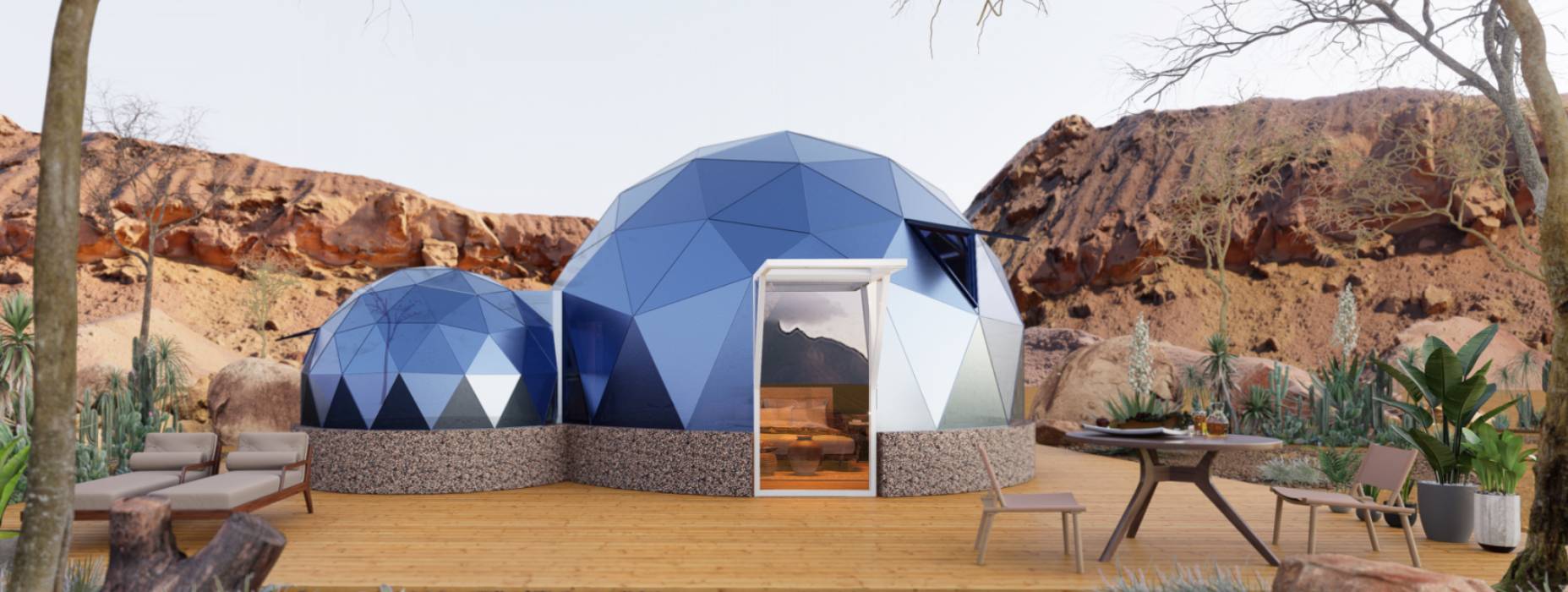 阿拉善左旗球形智能光伏玻璃星空房